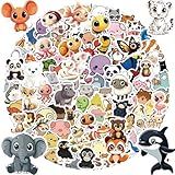 TIT COOPOPE 106PCS Non-Repeating Cate Animal Theme Stickers, Vinyl Waterproof Holiday Party Stickers, Youth Adult Games Treats Classroom Crafts Favors Gifts(106PCS Animal)