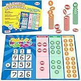Aizweb Regrouping Base Ten Place Value,Addition and Subtraction Math Manipulatives,Magnetic Dry Erase Board for 1st 2nd 3rd Grade Student Classroom Must Haves,Math Games for Kids Homeschool Supplies