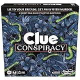 Hasbro Gaming Clue Conspiracy Board Game for Adults and Teens, Secret Role Strategy Games, Ages 14+, 4-10 Players, 45 Minutes, Mystery & Party Games