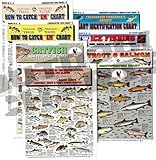 Tightlines Publications Fishermen's Freshwater Fish Identification Set - Waterproof Quick Reference Guide | Portable & Built to Last | Double-Sided & Easy to Read