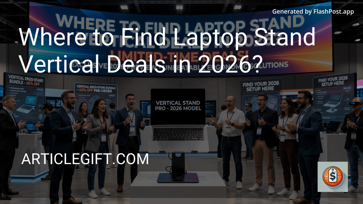 Where to Find Laptop Stand Vertical Deals in 2026?
