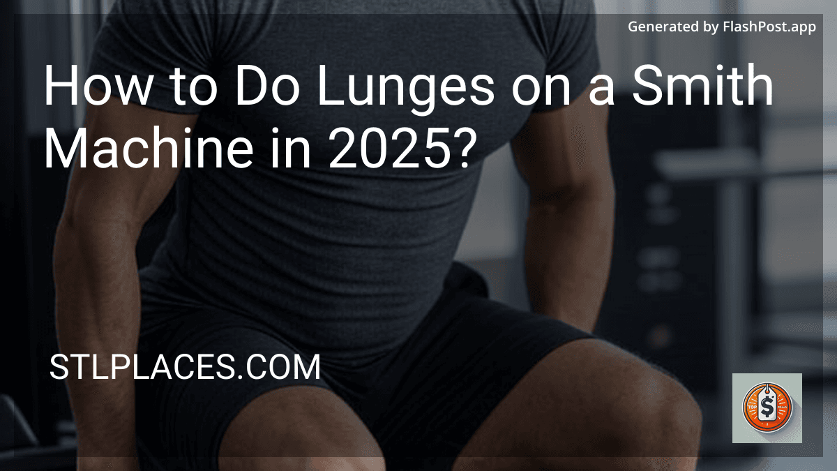 How to Do Lunges on a Smith Machine in 2025? image