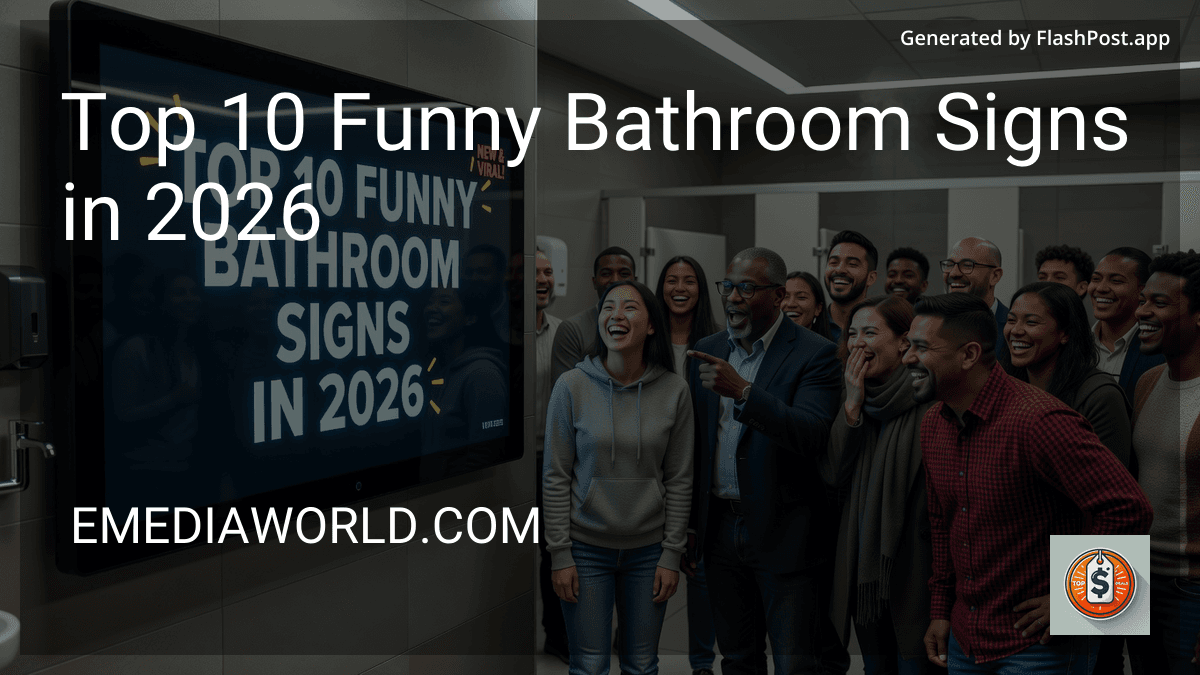 Top 10 Funny Bathroom Signs in 2026 preview