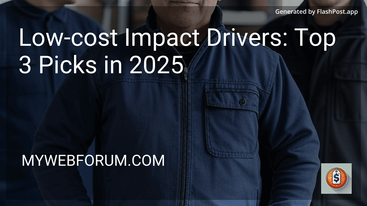 Low-cost Impact Drivers: Top 3 Picks in 2025 image