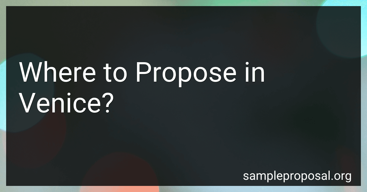 Where to Propose in Venice? image