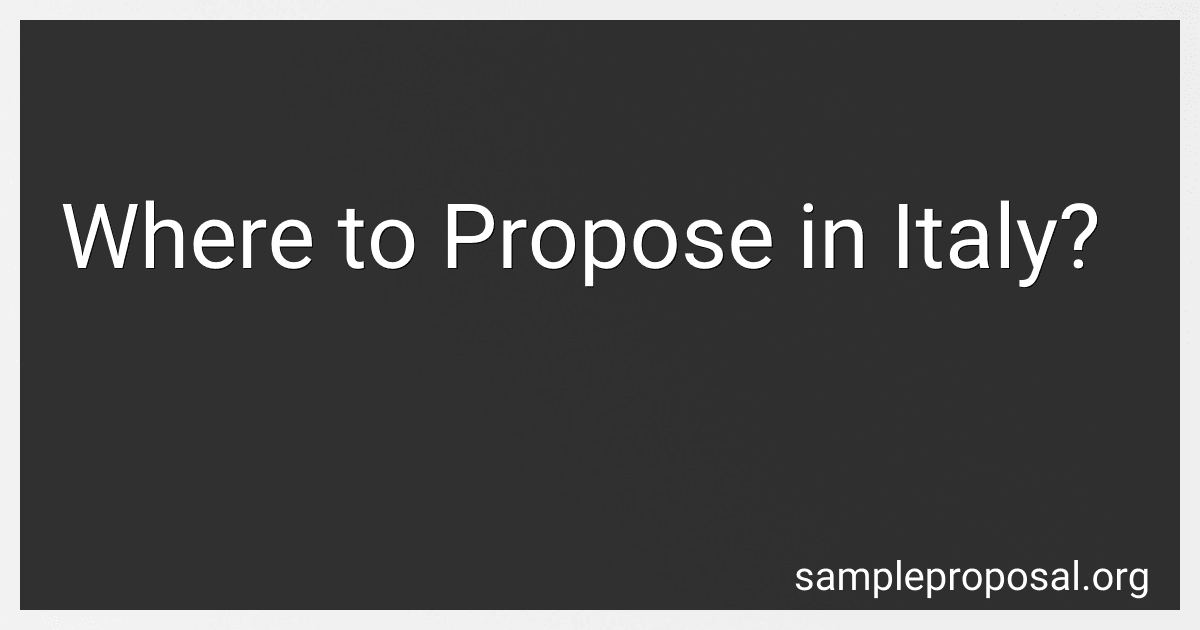 Where to Propose in Italy? image