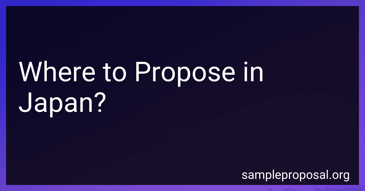 Where to Propose in Japan? image