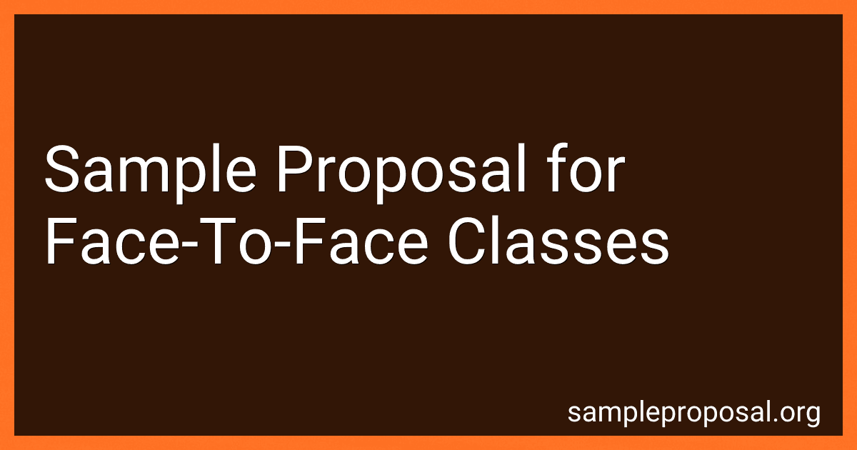 Sample Proposal for Face-To-Face Classes image