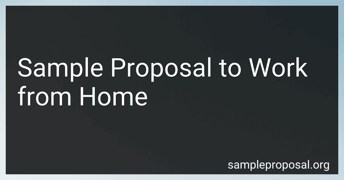 Sample Proposal to Work from Home image