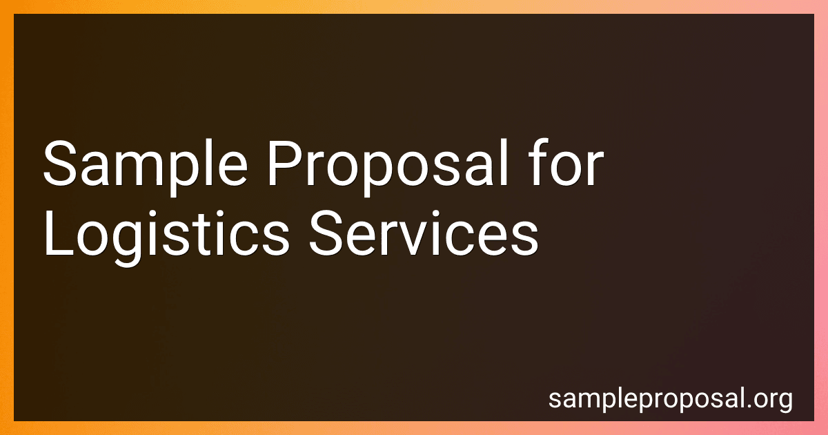 Sample Proposal for Logistics Services image