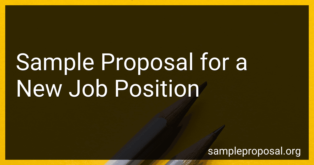 Sample Proposal for a New Job Position image