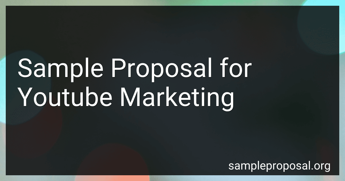 Sample Proposal for Youtube Marketing image