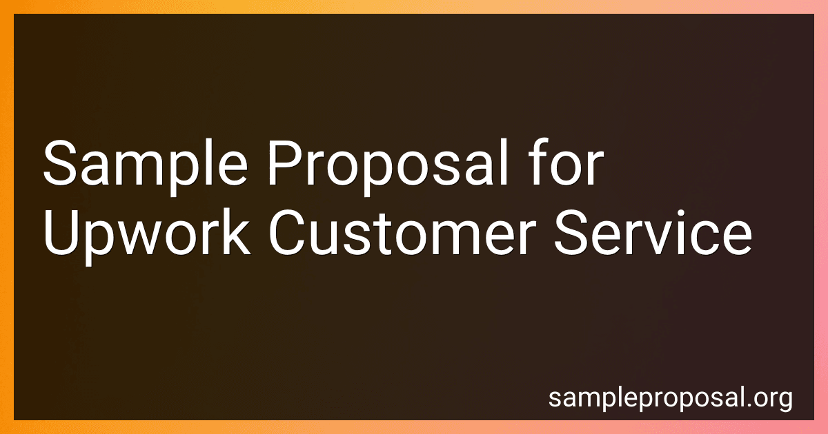 Sample Proposal for Upwork Customer Service image