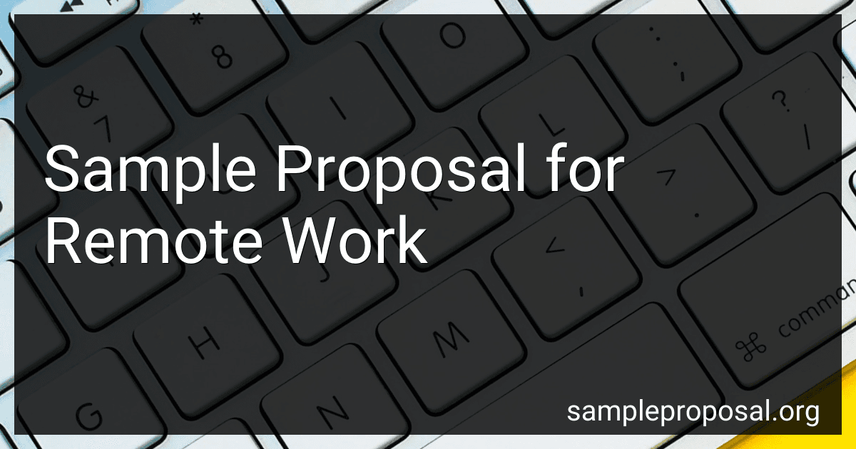 Sample Proposal for Remote Work image
