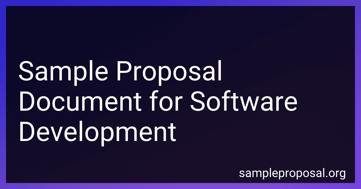 Sample Proposal Document for Software Development image