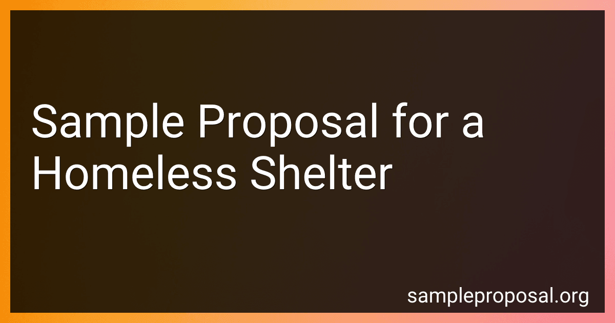 Sample Proposal for a Homeless Shelter image