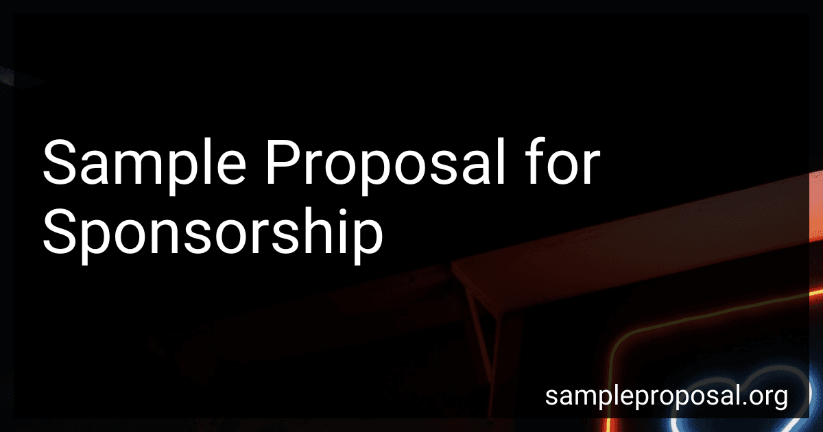 Sample Proposal for Sponsorship image