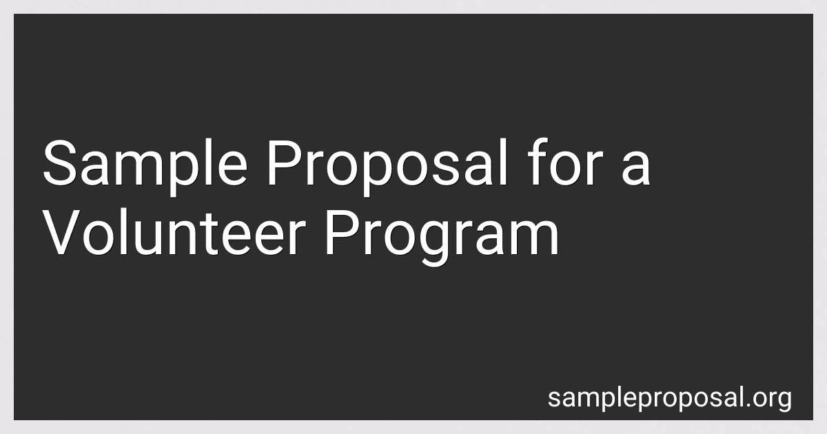 Sample Proposal for a Volunteer Program image