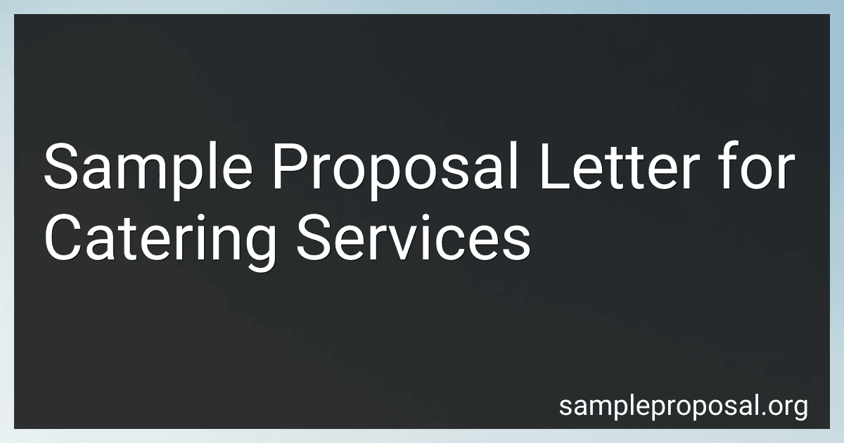 Sample Proposal Letter for Catering Services image