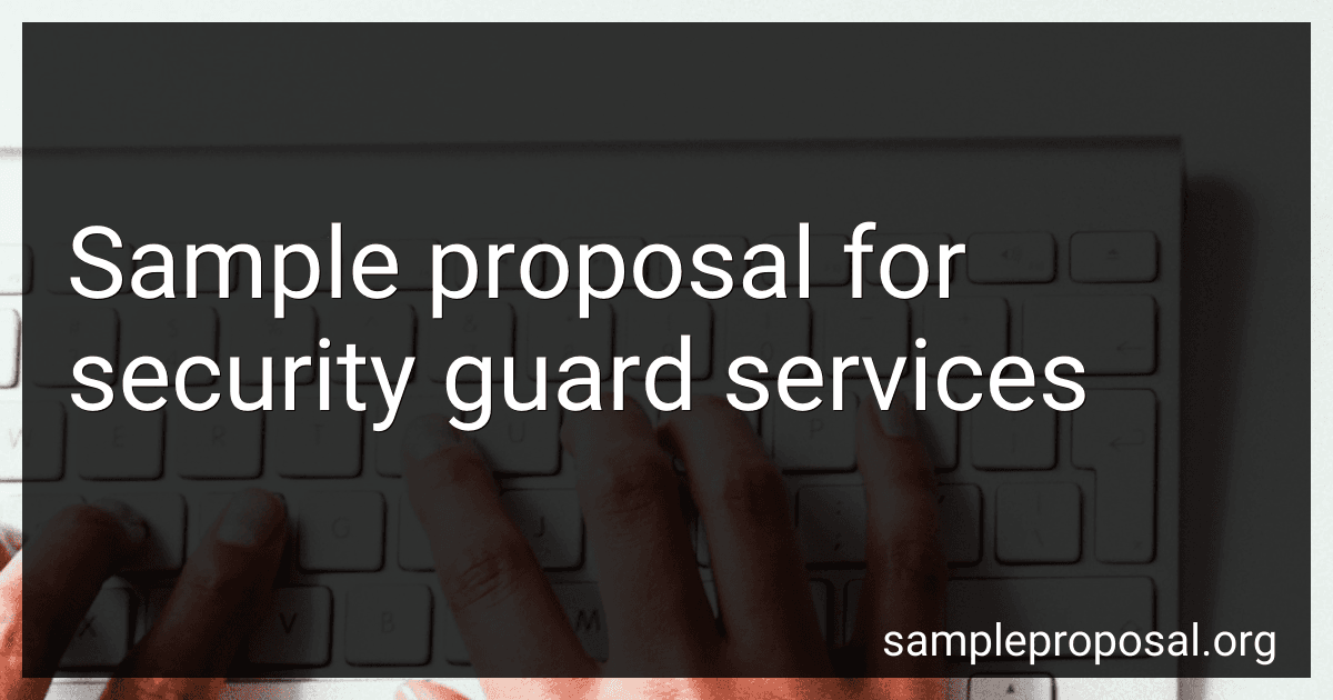 Sample Proposal For Security Guard Services image