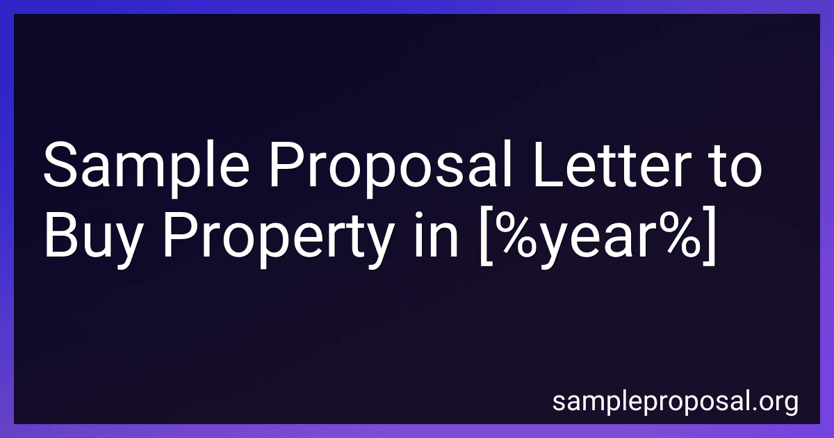 Sample Proposal Letter to Buy Property in 2025 image