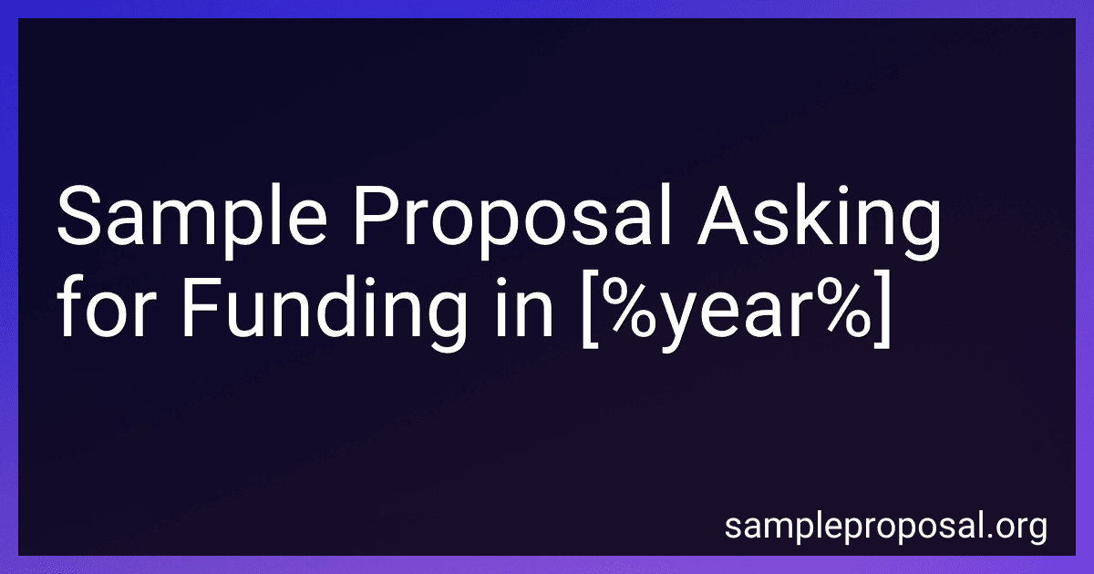 Sample Proposal Asking for Funding in 2025 image