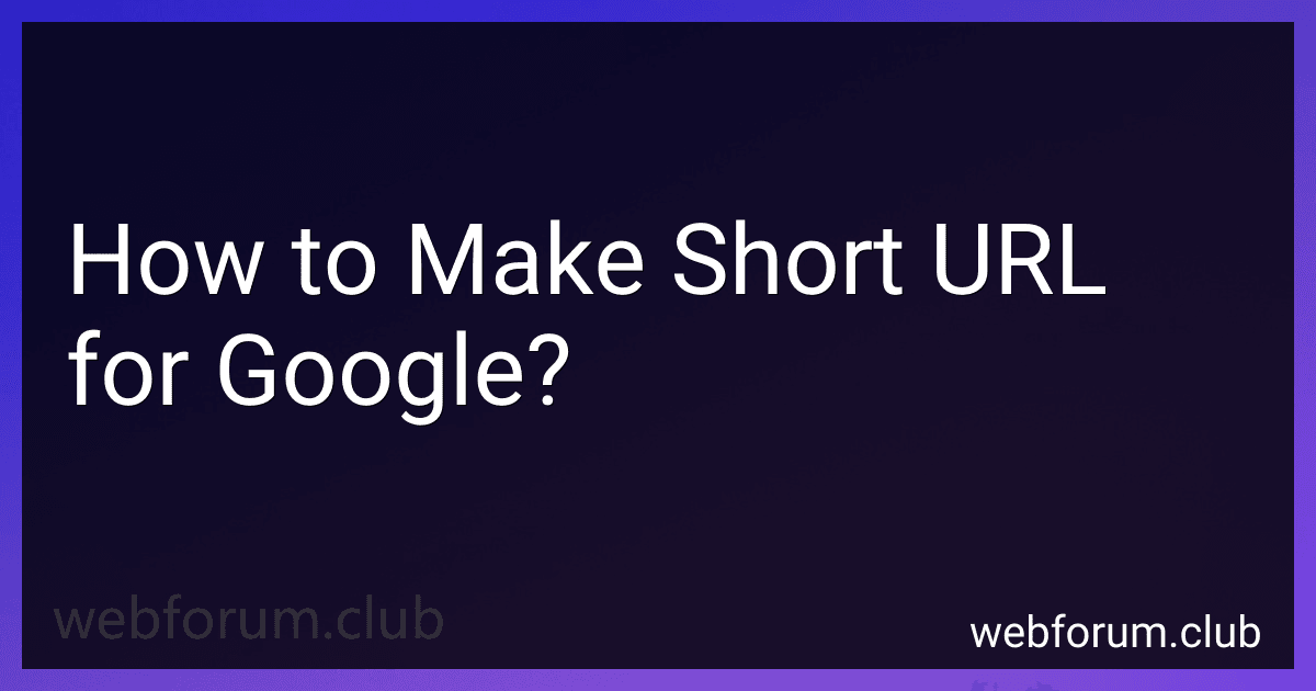 How to Make Short URL for Google? image