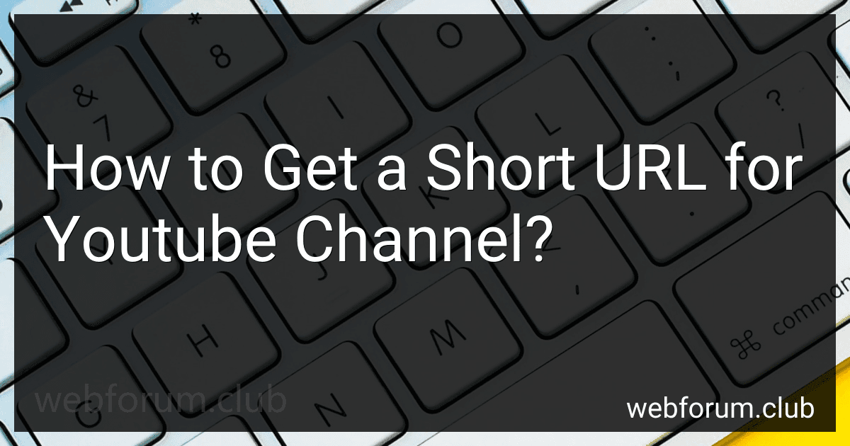 How to Get a Short URL for Youtube Channel? image