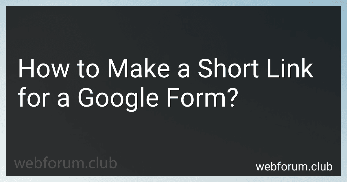 How to Make a Short Link for a Google Form? image