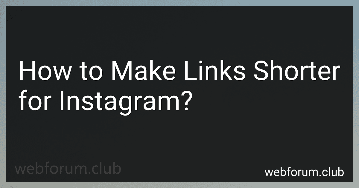 How to Make Links Shorter for Instagram? image