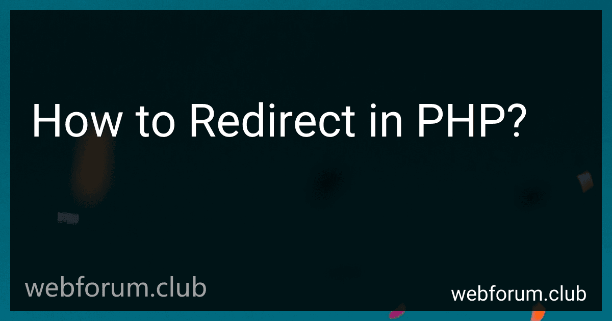 How to Redirect in PHP? image