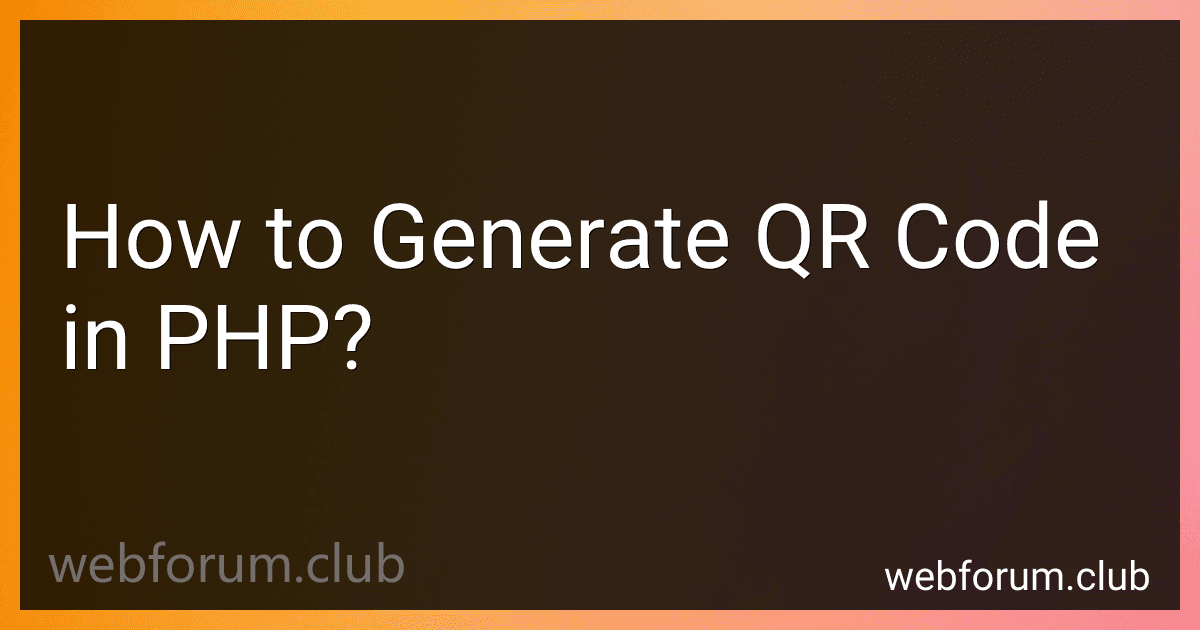 How to Generate QR Code in PHP? image