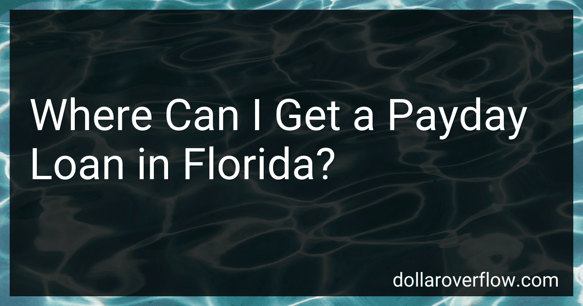 Where Can I Get a Payday Loan in Florida? image