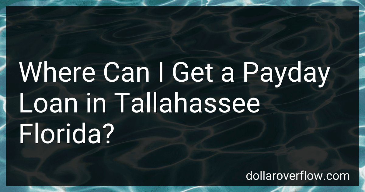 Where Can I Get a Payday Loan in Tallahassee Florida? image