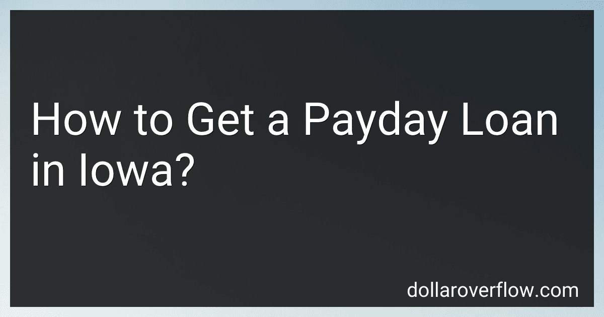 How to Get a Payday Loan in Iowa? image