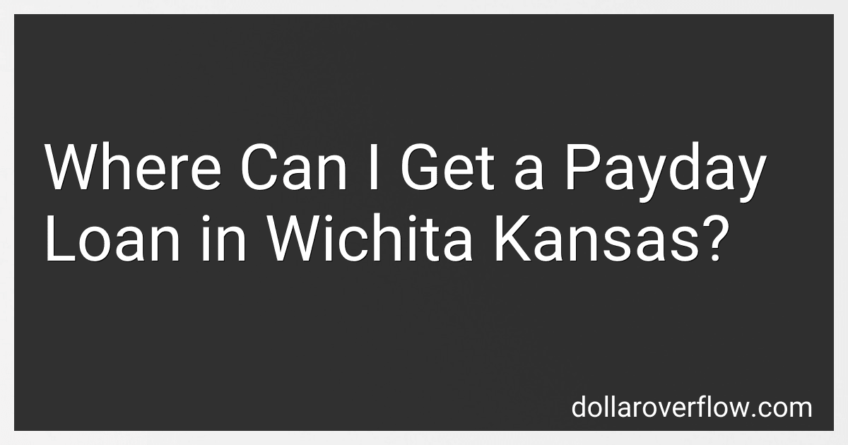 Where Can I Get a Payday Loan in Wichita Kansas? image