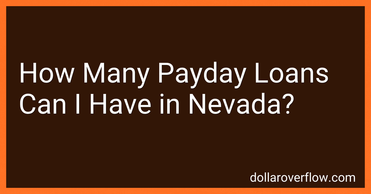 How Many Payday Loans Can I Have in Nevada? image