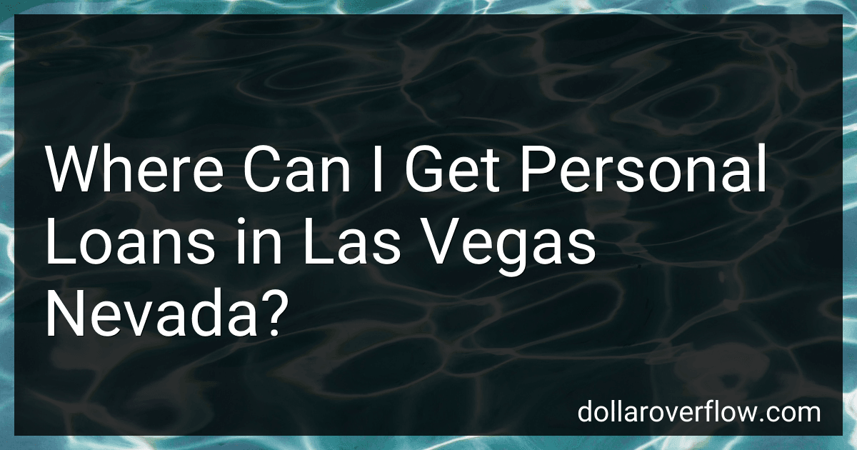 Where Can I Get Personal Loans in Las Vegas Nevada? image
