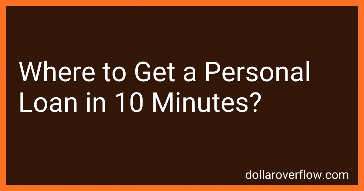 Where to Get a Personal Loan in 10 Minutes? image