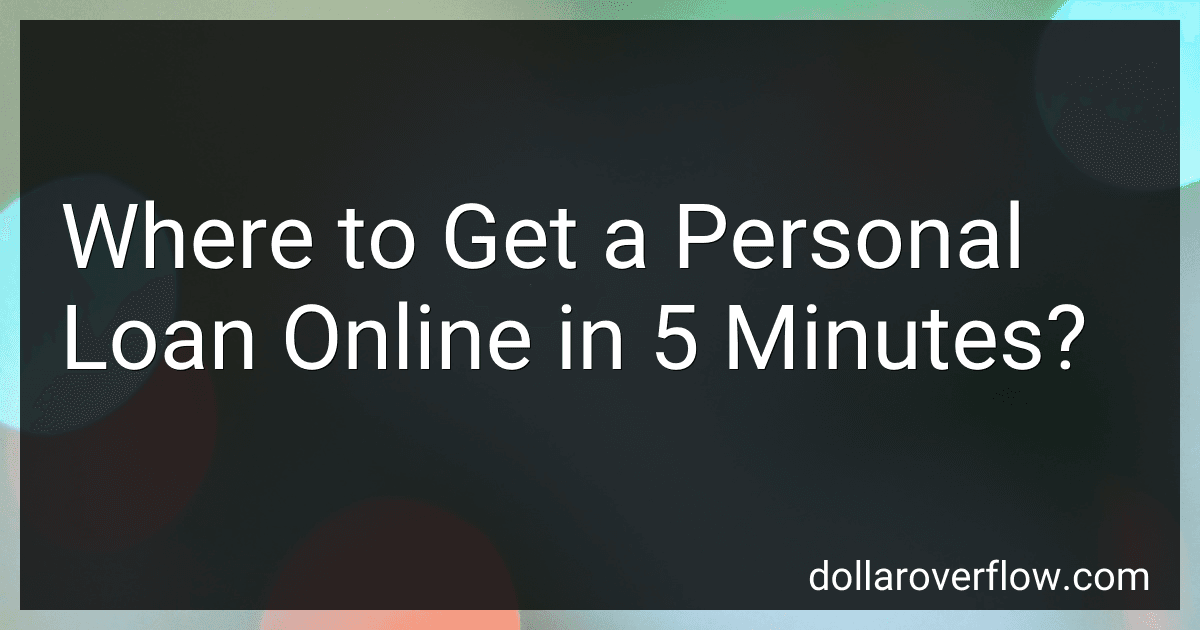 Where to Get a Personal Loan Online in 5 Minutes? image