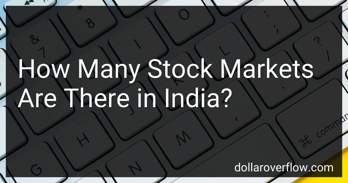 How Many Stock Markets Are There in India? image