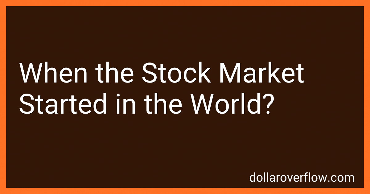 When the Stock Market Started in the World? image