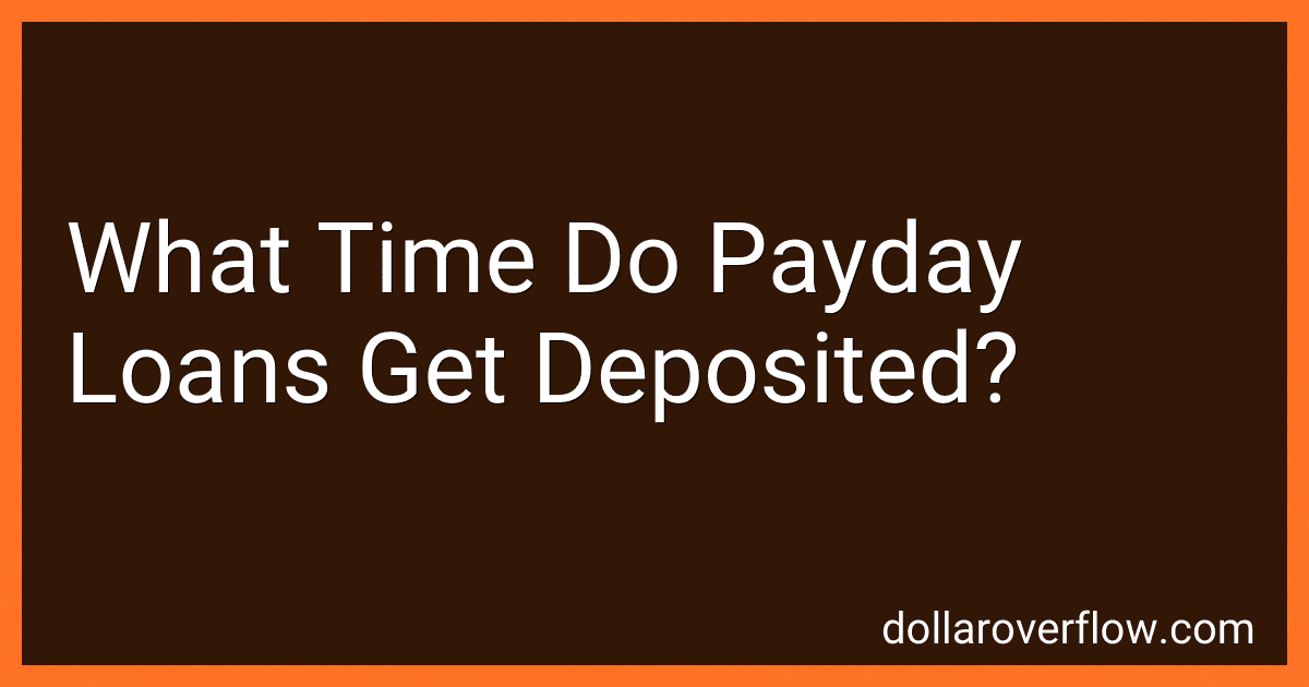 What Time Do Payday Loans Get Deposited? image