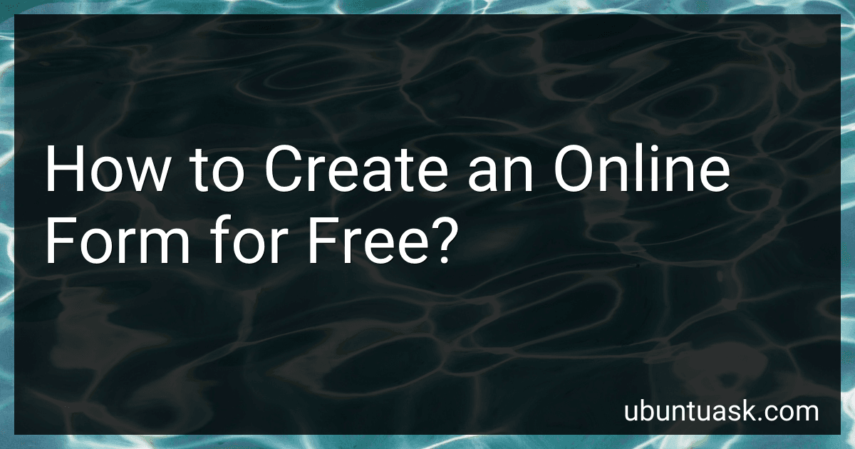 How to Create an Online Form for Free? image