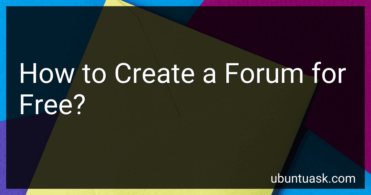 How to Create a Forum for Free? image