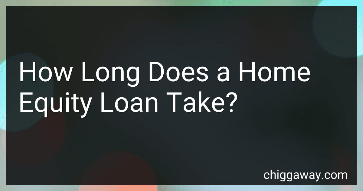 How Long Does a Home Equity Loan Take? preview