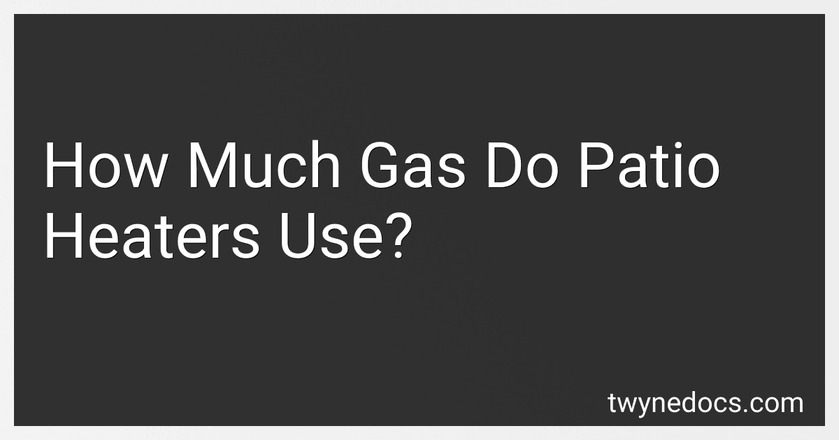 How Much Gas Do Patio Heaters Use? image