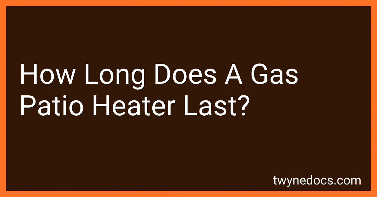 How Long Does A Gas Patio Heater Last? image