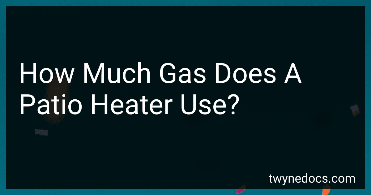 How Much Gas Does A Patio Heater Use? image
