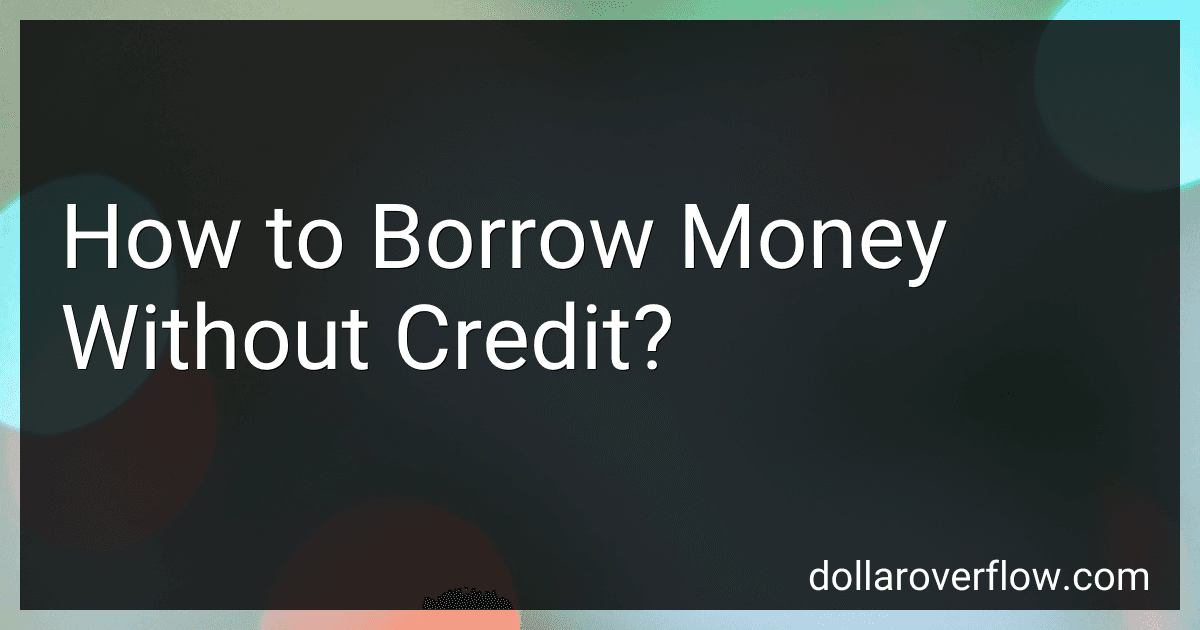 How to Borrow Money Without Credit? image